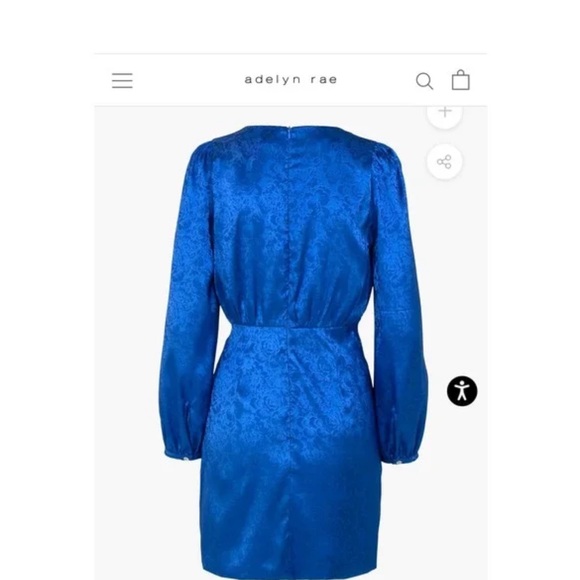 Adelyn Rae Lindsey Wrap Jacquard Mini Dress - Picture 2 of 16